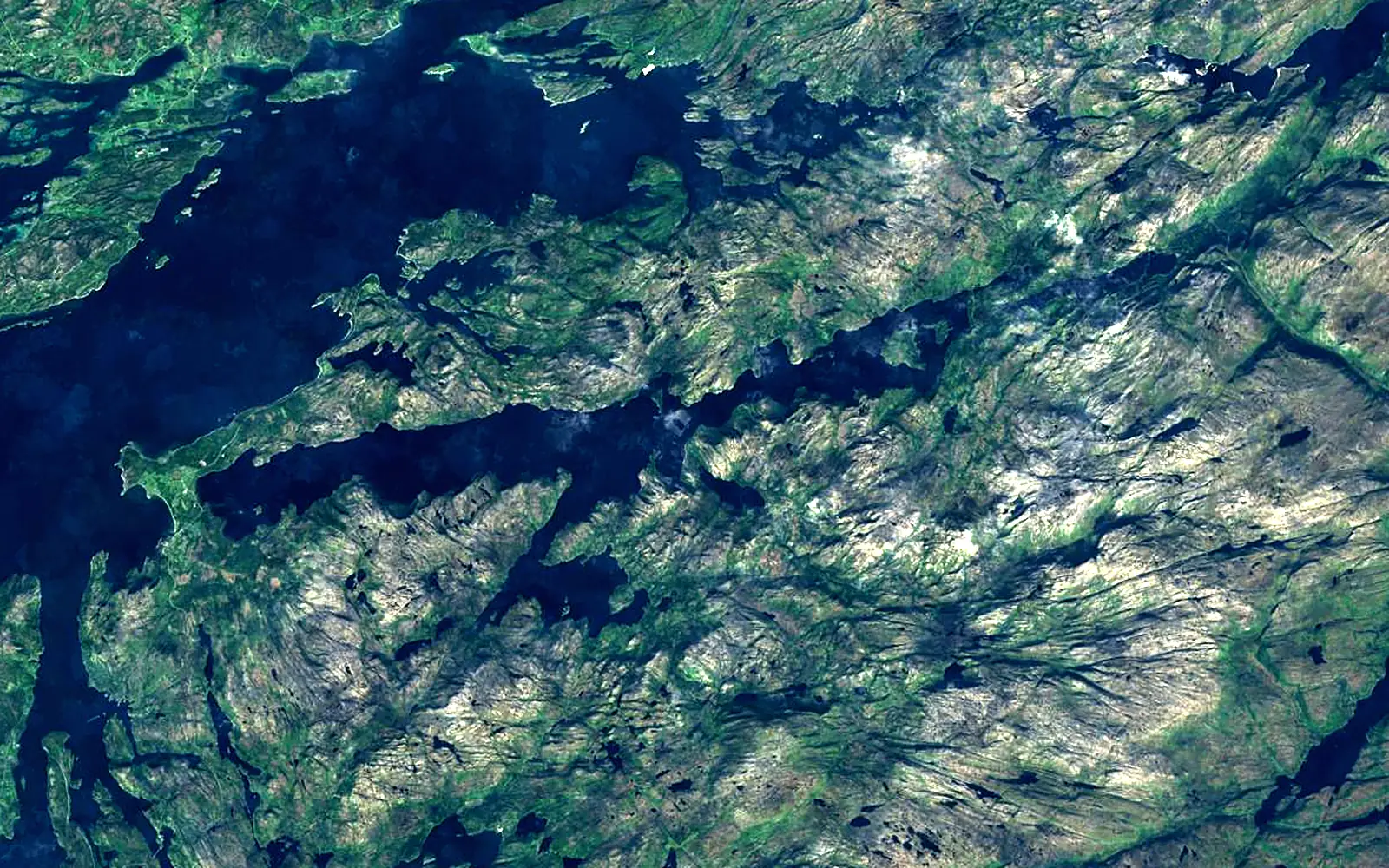 Salvatnet seen from space (Sentinel-2)