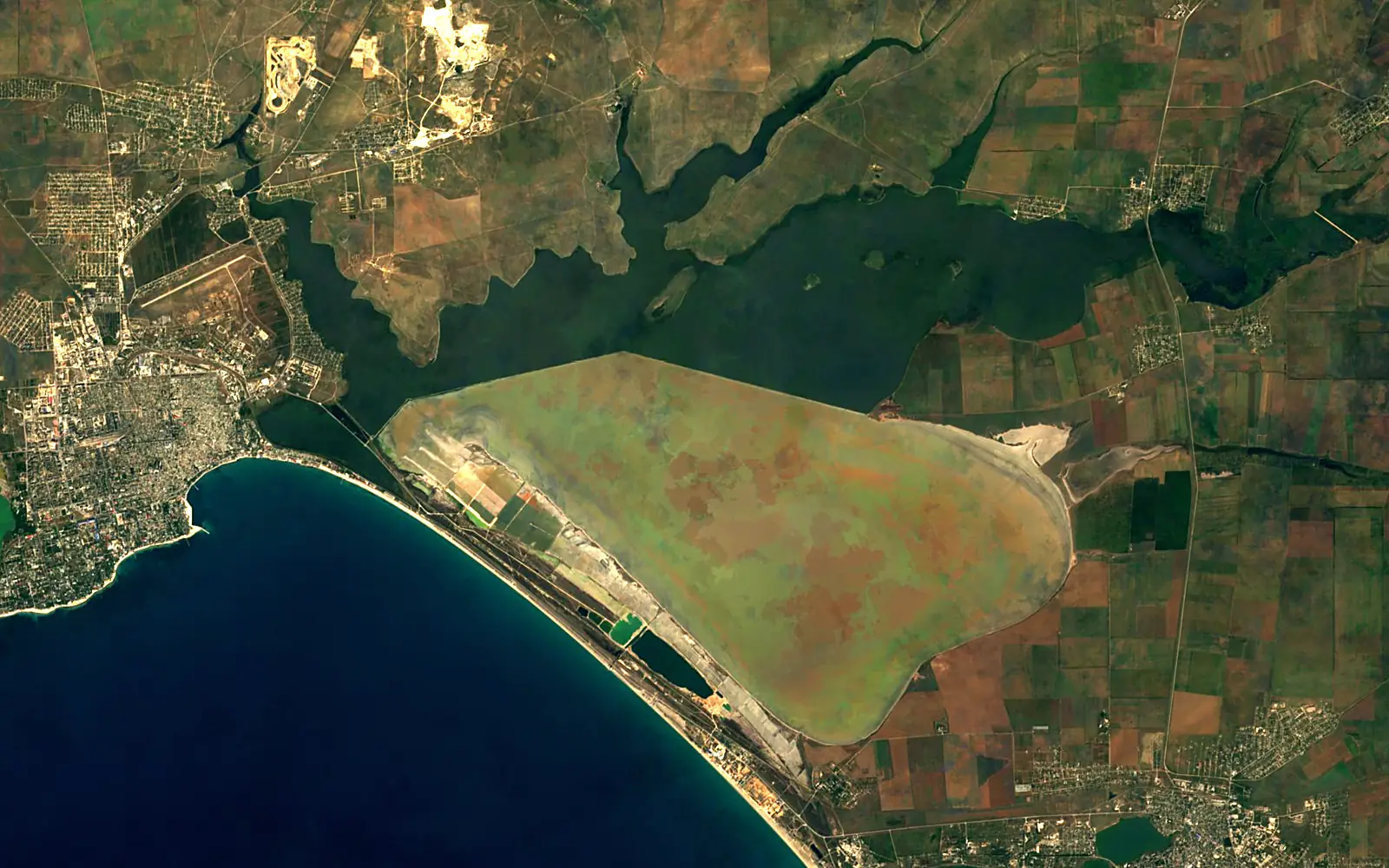 Sasyk seen from space (Sentinel-2)