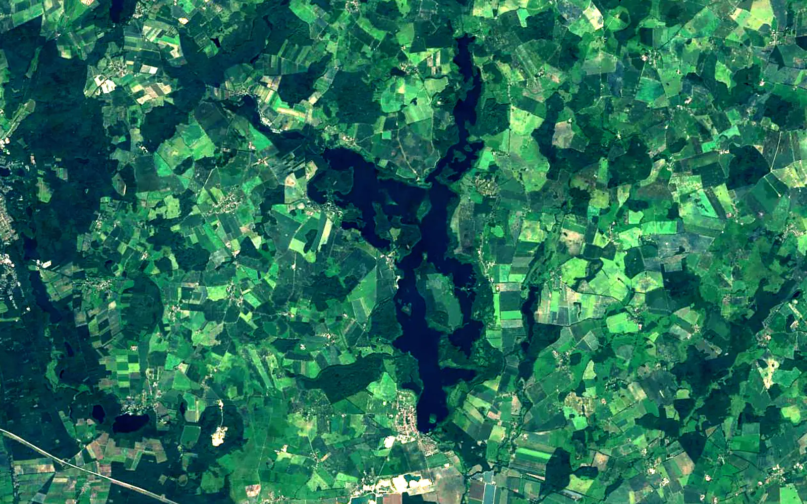 Schaalsee seen from space (Sentinel-2)