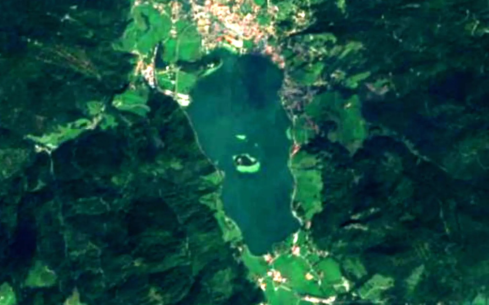 Schliersee seen from space (Sentinel-2)