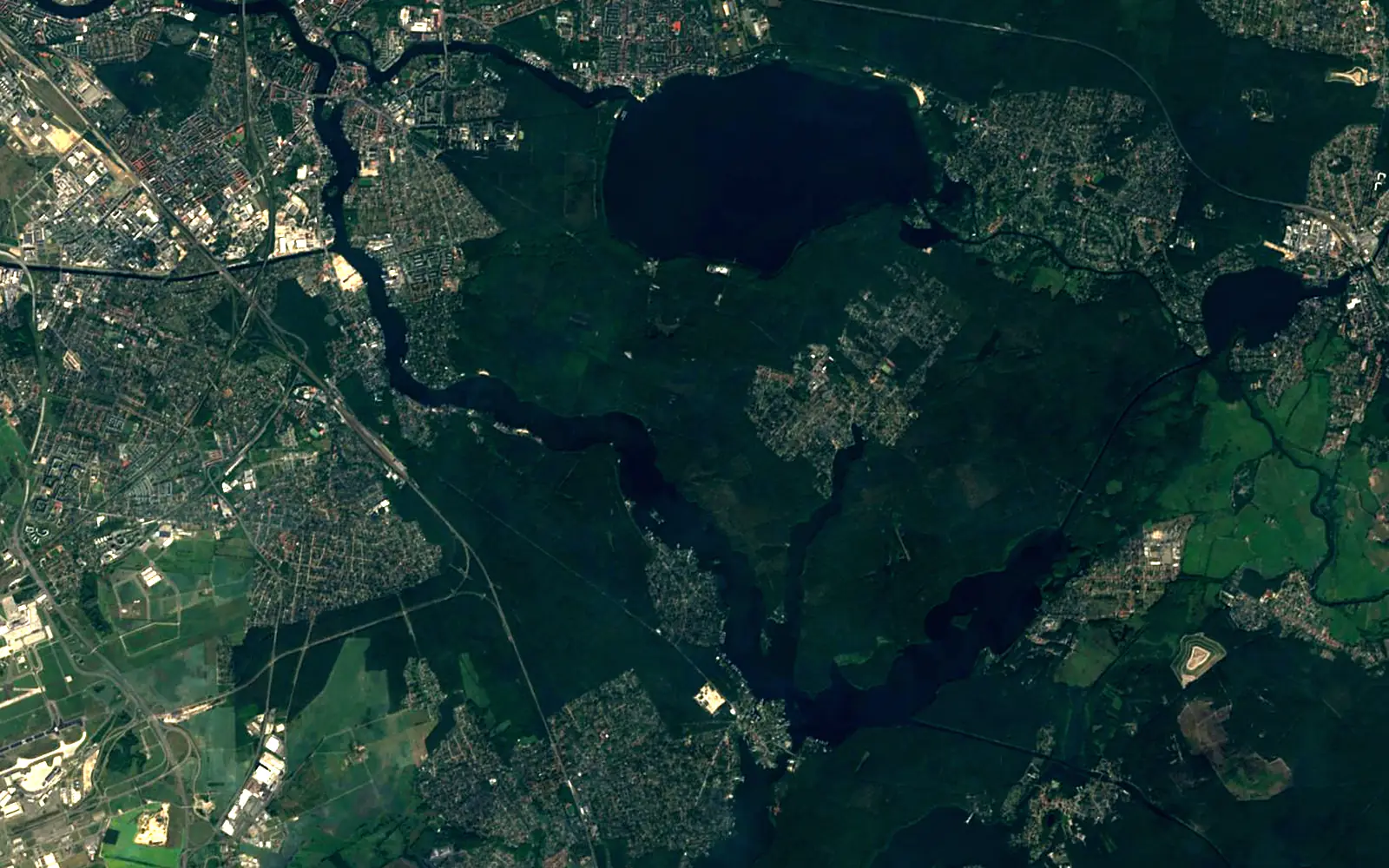Seddinsee seen from space (Sentinel-2)