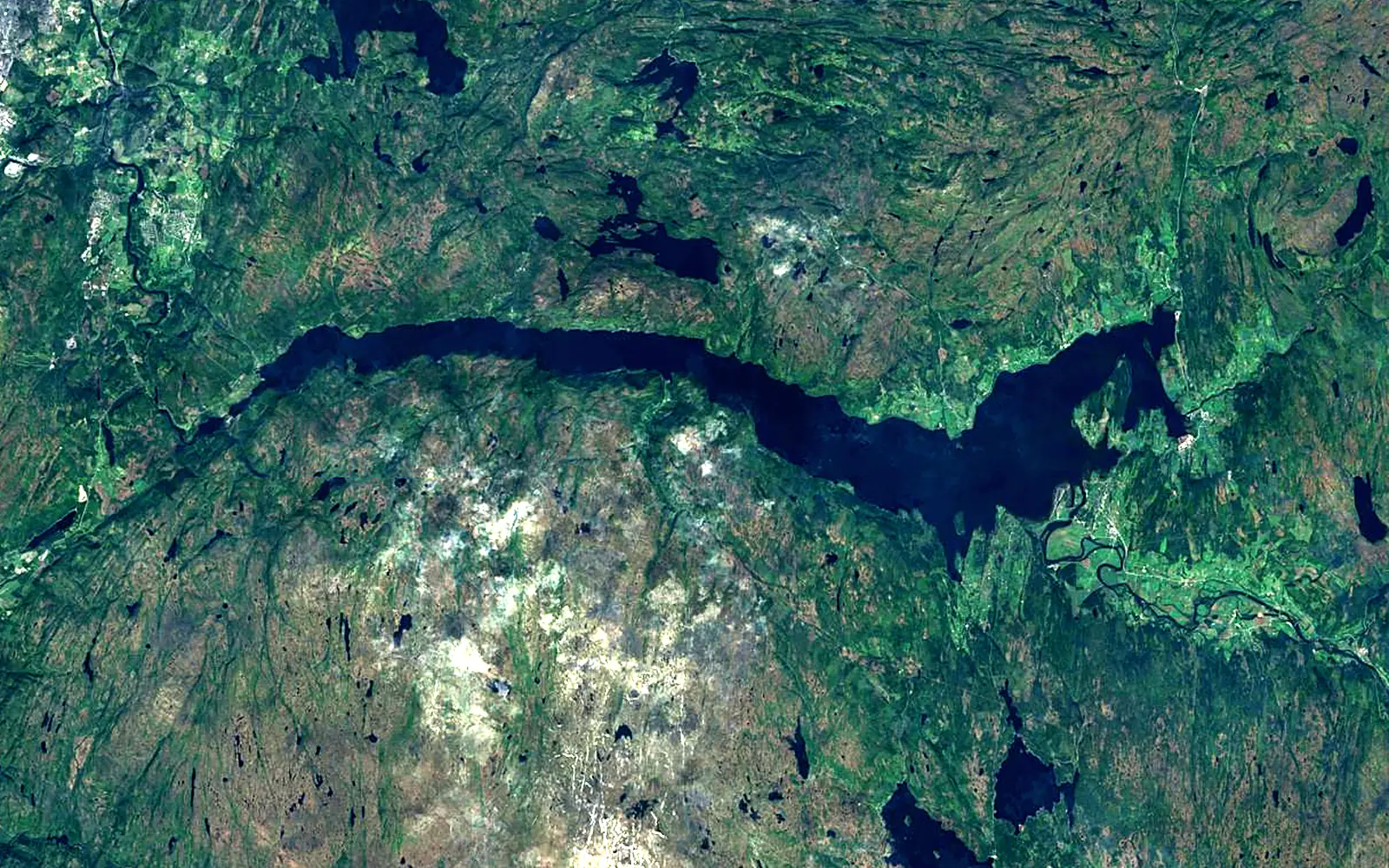 Selbusjøen seen from space (Sentinel-2)
