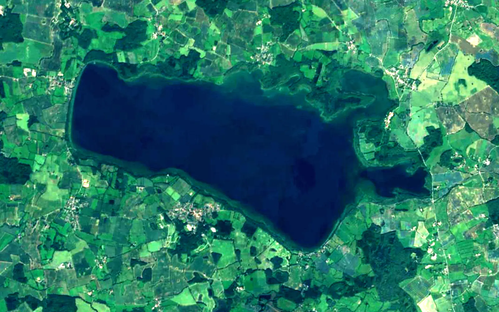 Selenter See seen from space (Sentinel-2)