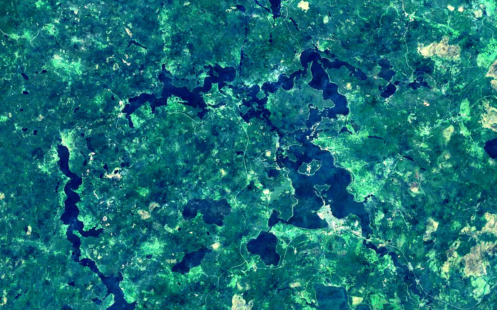 Seliger seen from space (Sentinel-2)