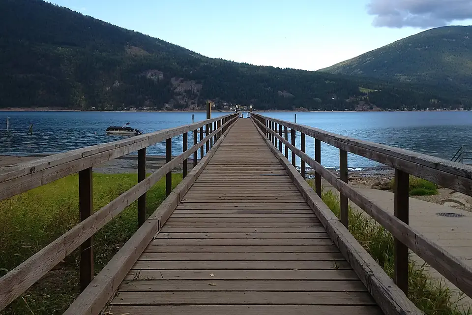 The Canoe Dock on Shuswap Lake