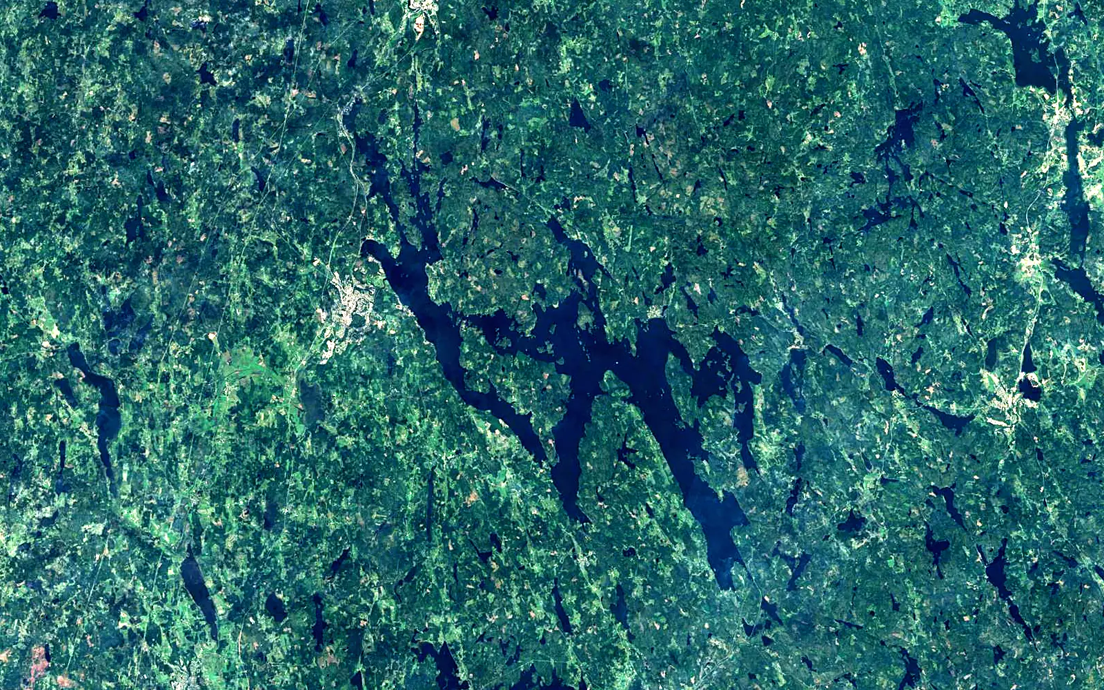Sommen seen from space (Sentinel-2)