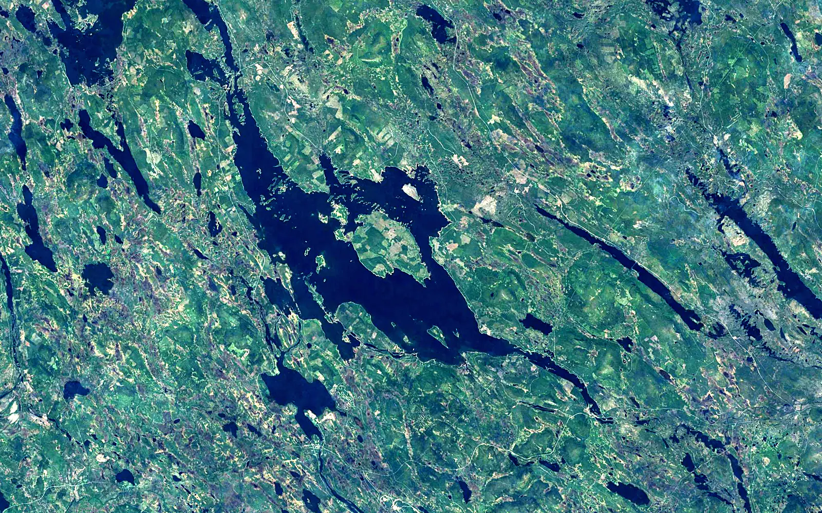 Storavan seen from space (Sentinel-2)