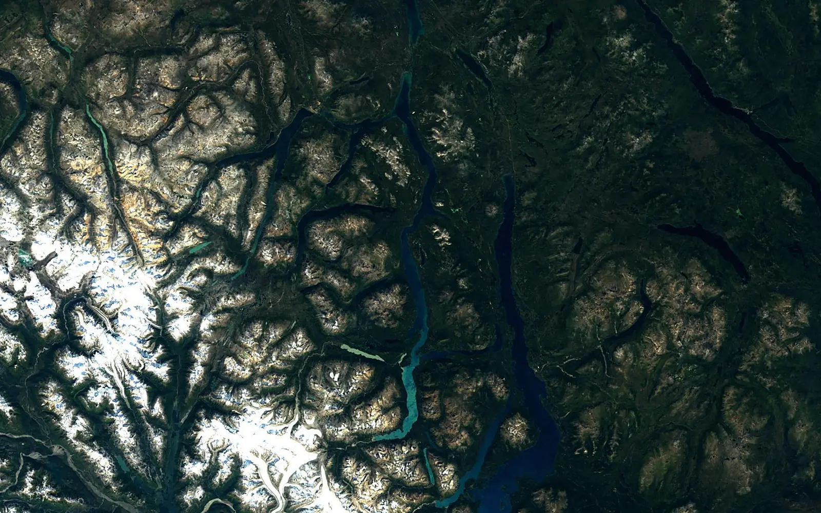 Tagish Lake seen from space (Sentinel-2)