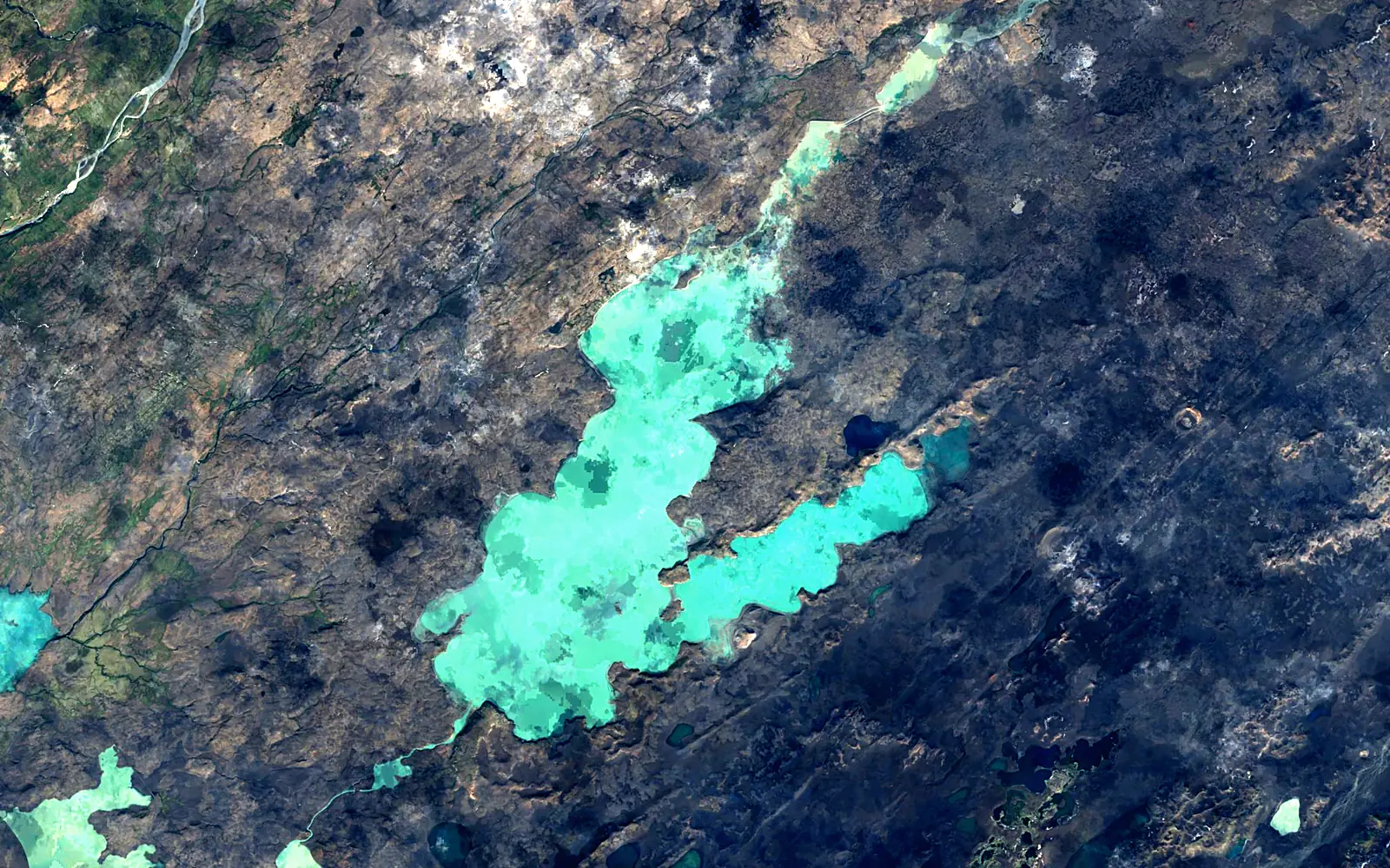 Þórisvatn seen from space (Sentinel-2)