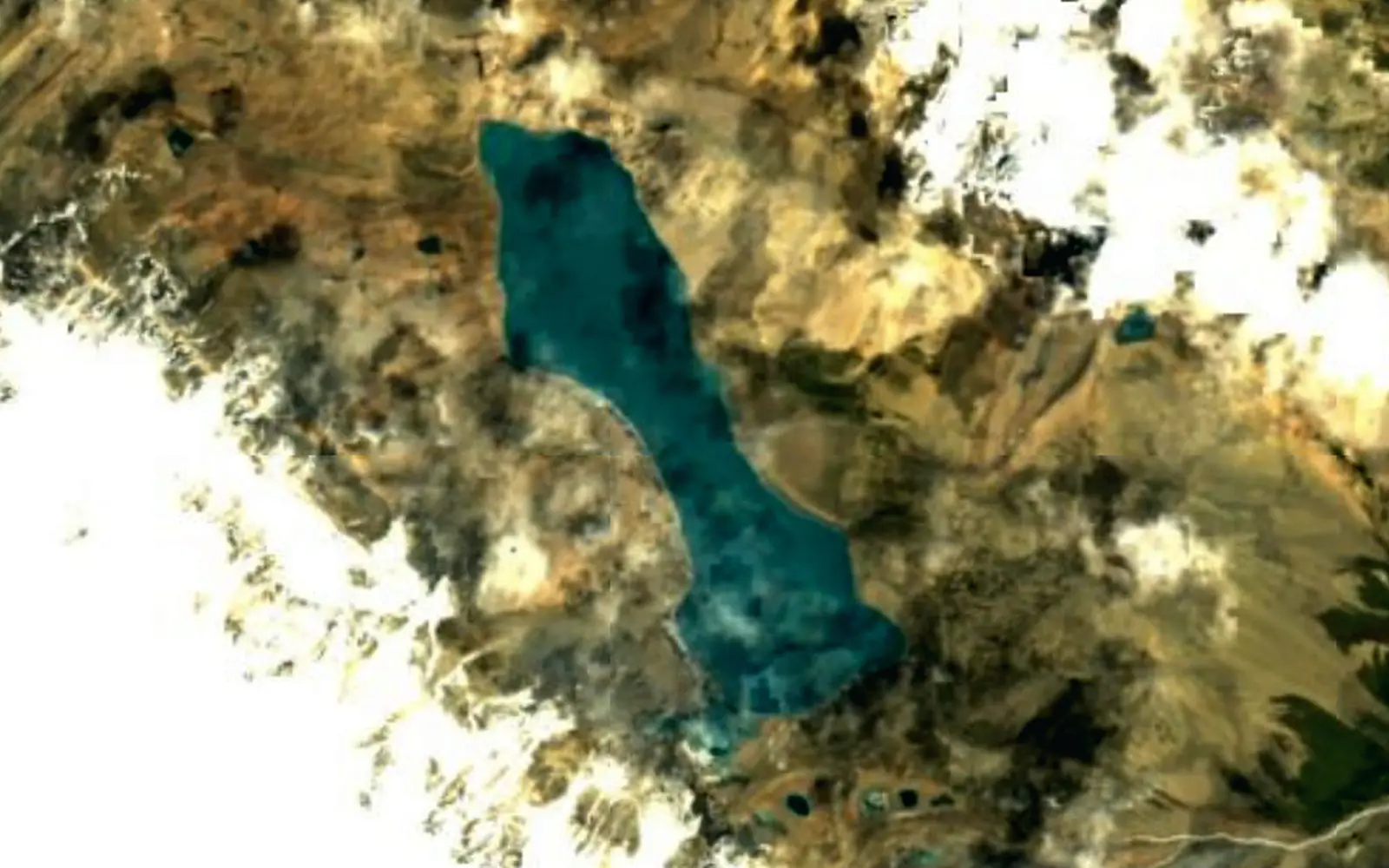 Tilicho Lake seen from space (Sentinel-2)