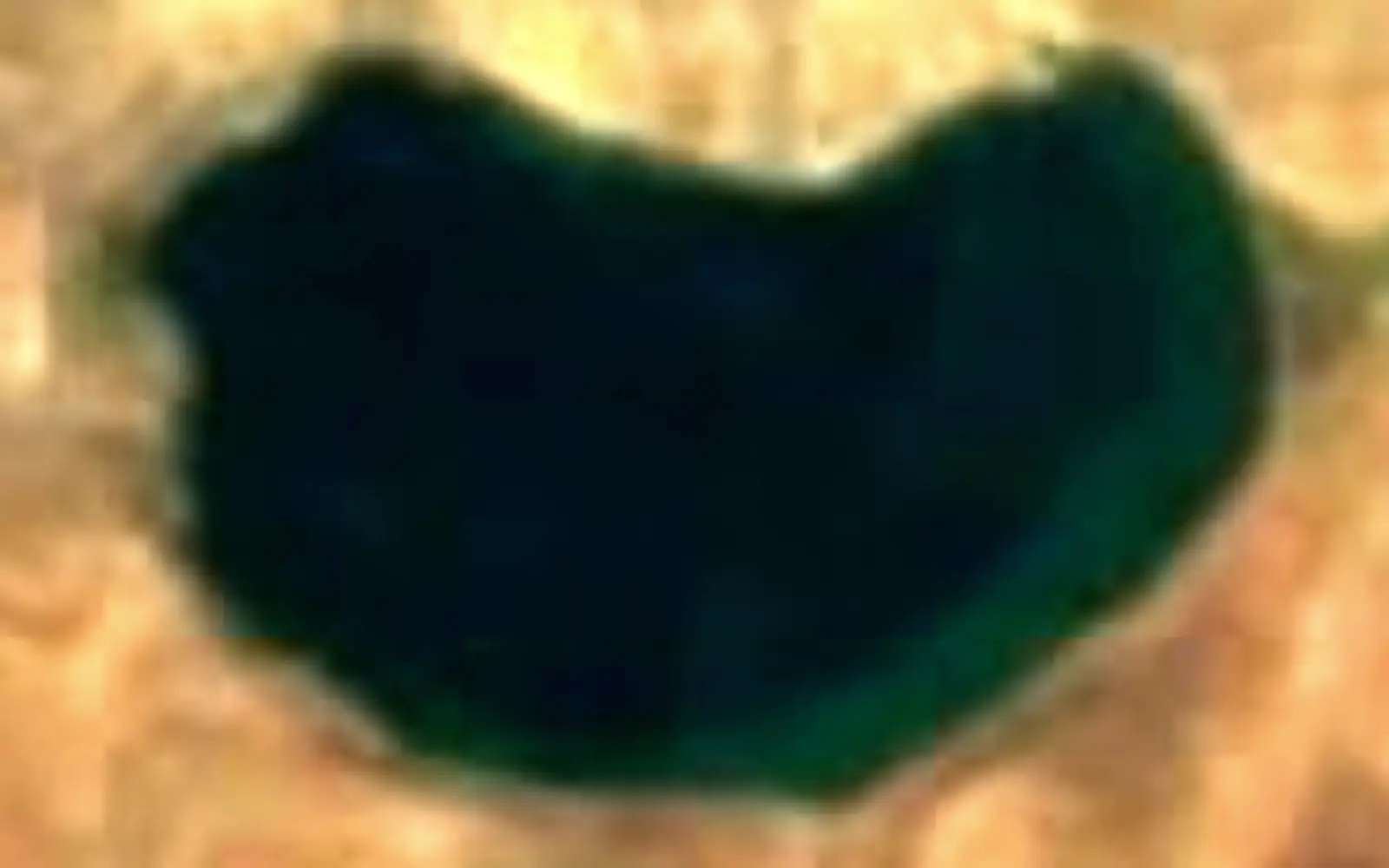 Tislit lake seen from space (Sentinel-2)