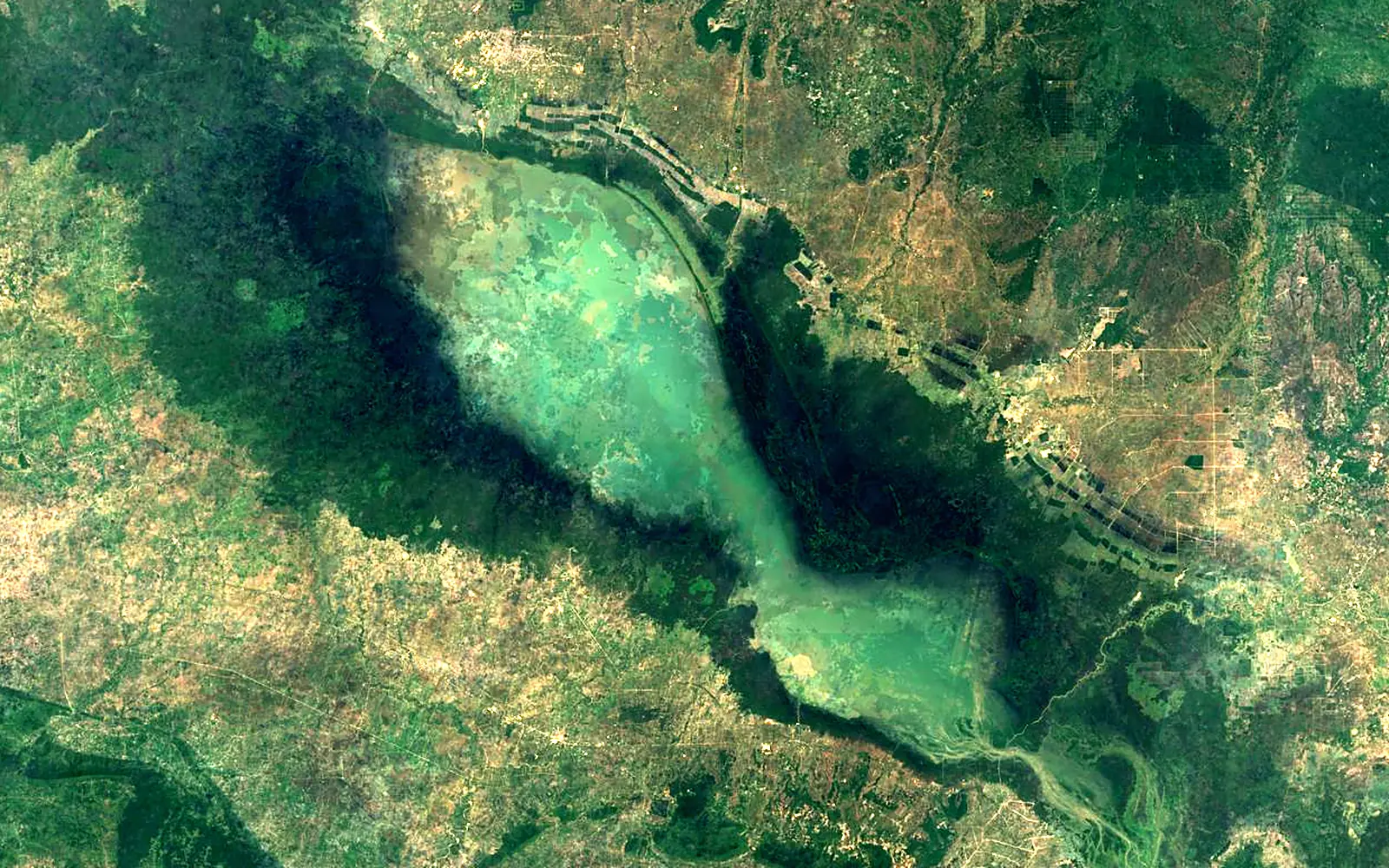 Tonle Sap seen from space (Sentinel-2)