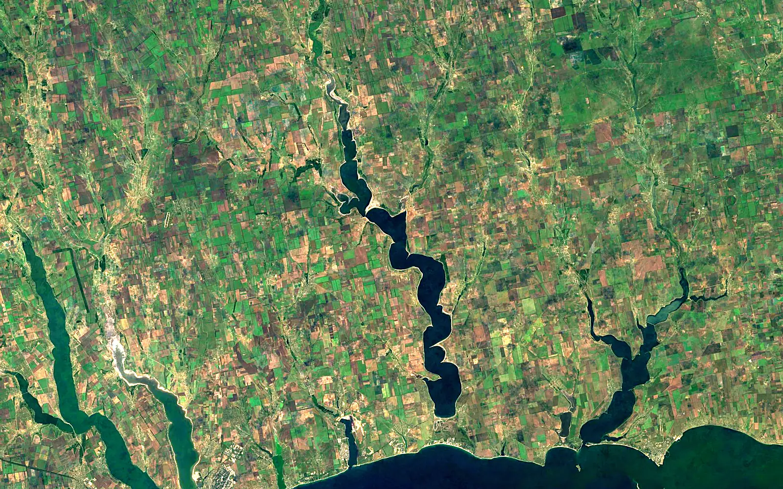Tylihul Estuary seen from space (Sentinel-2)