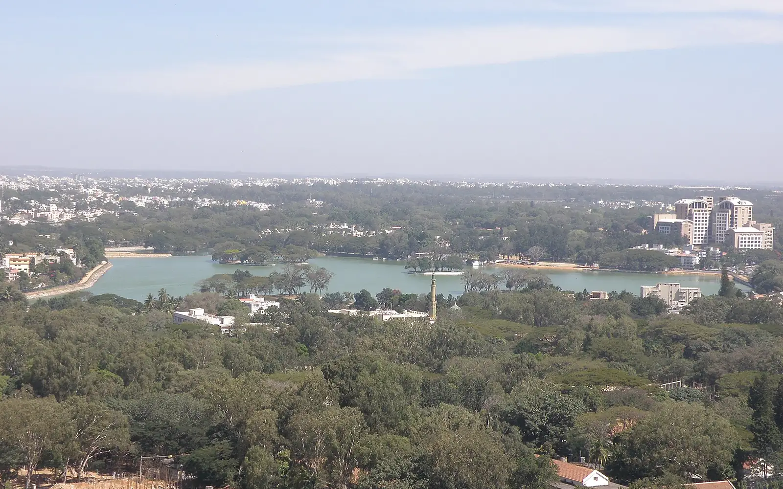 Ulsoor Lake from a distance