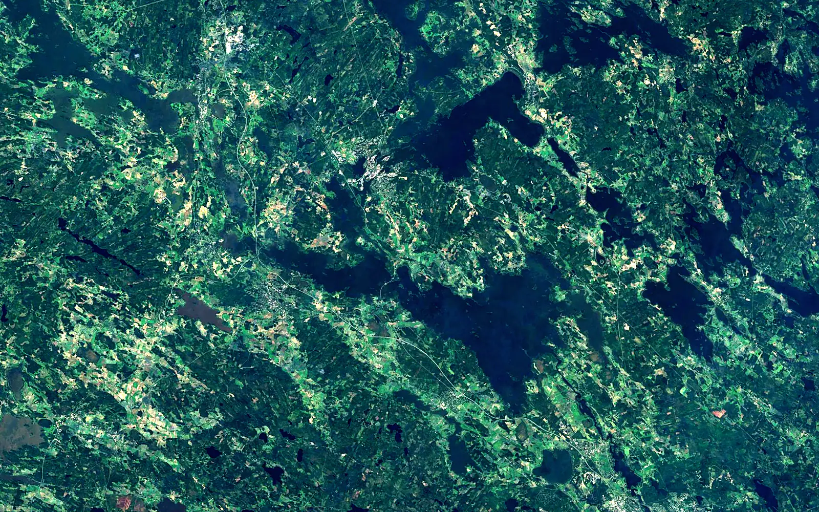 Vanajavesi seen from space (Sentinel-2)