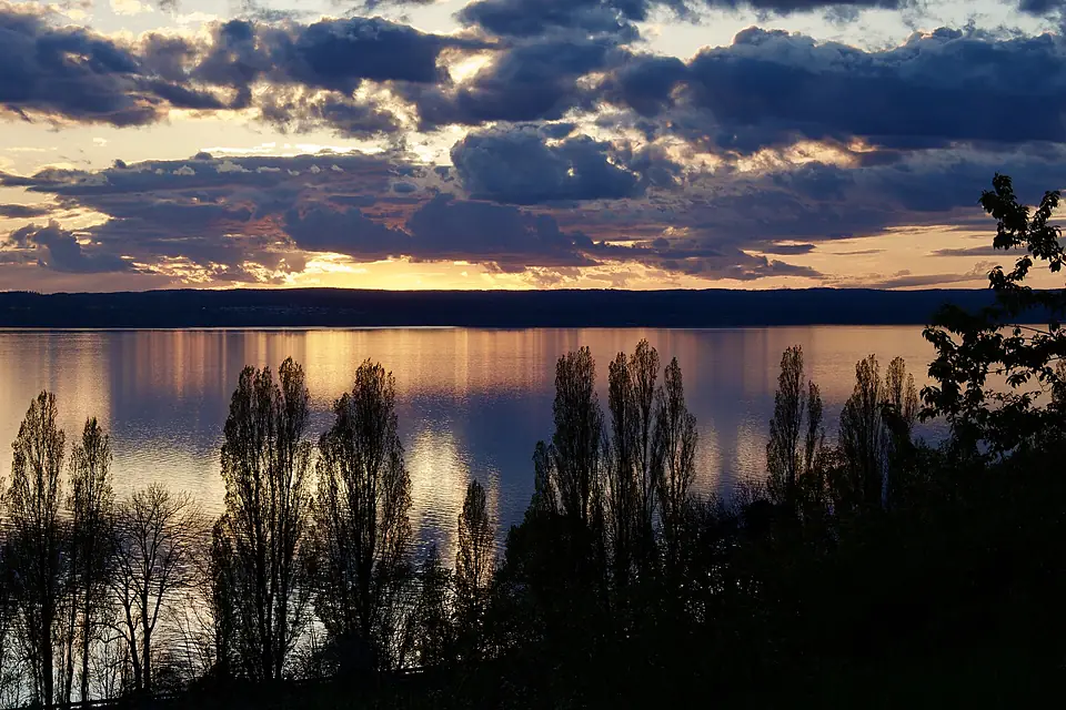 A view over lake Vättern from Gisebobranten