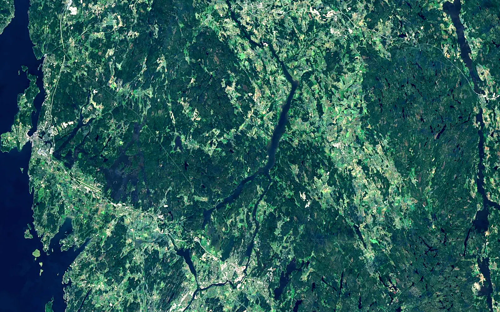 Vestvannet seen from space (Sentinel-2)