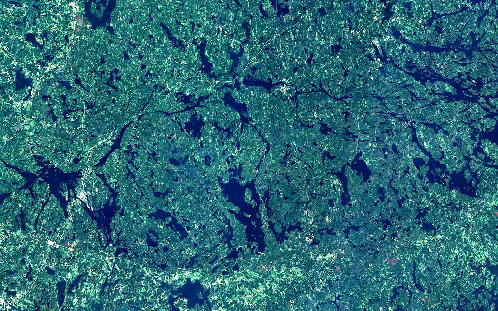 Vuohijärvi seen from space (Sentinel-2)