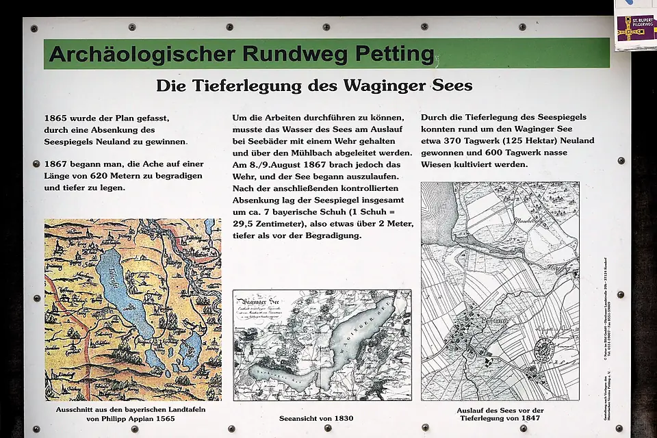 Tafel Rundweg Petting Waginger See