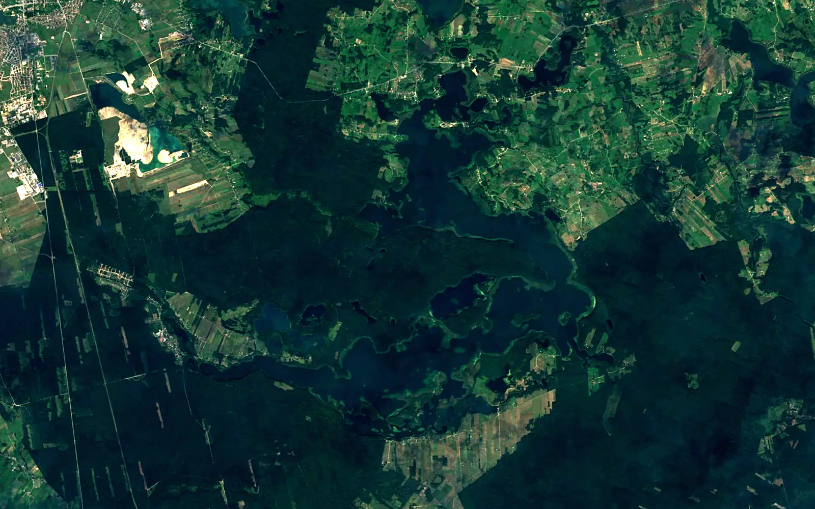 Wigry Lake seen from space (Sentinel-2)
