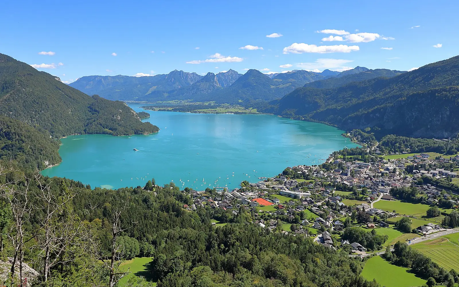 St. Gilgen - Nordwestansicht des Wolfgangsees
