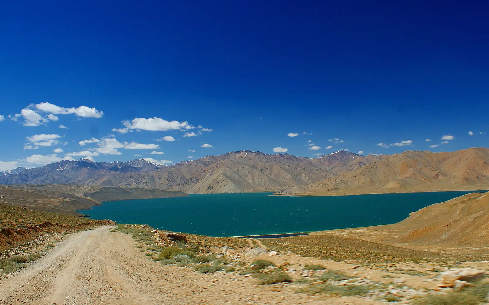 Pamir Mountains, Lake Yashikul viewed from the south (August 2017)