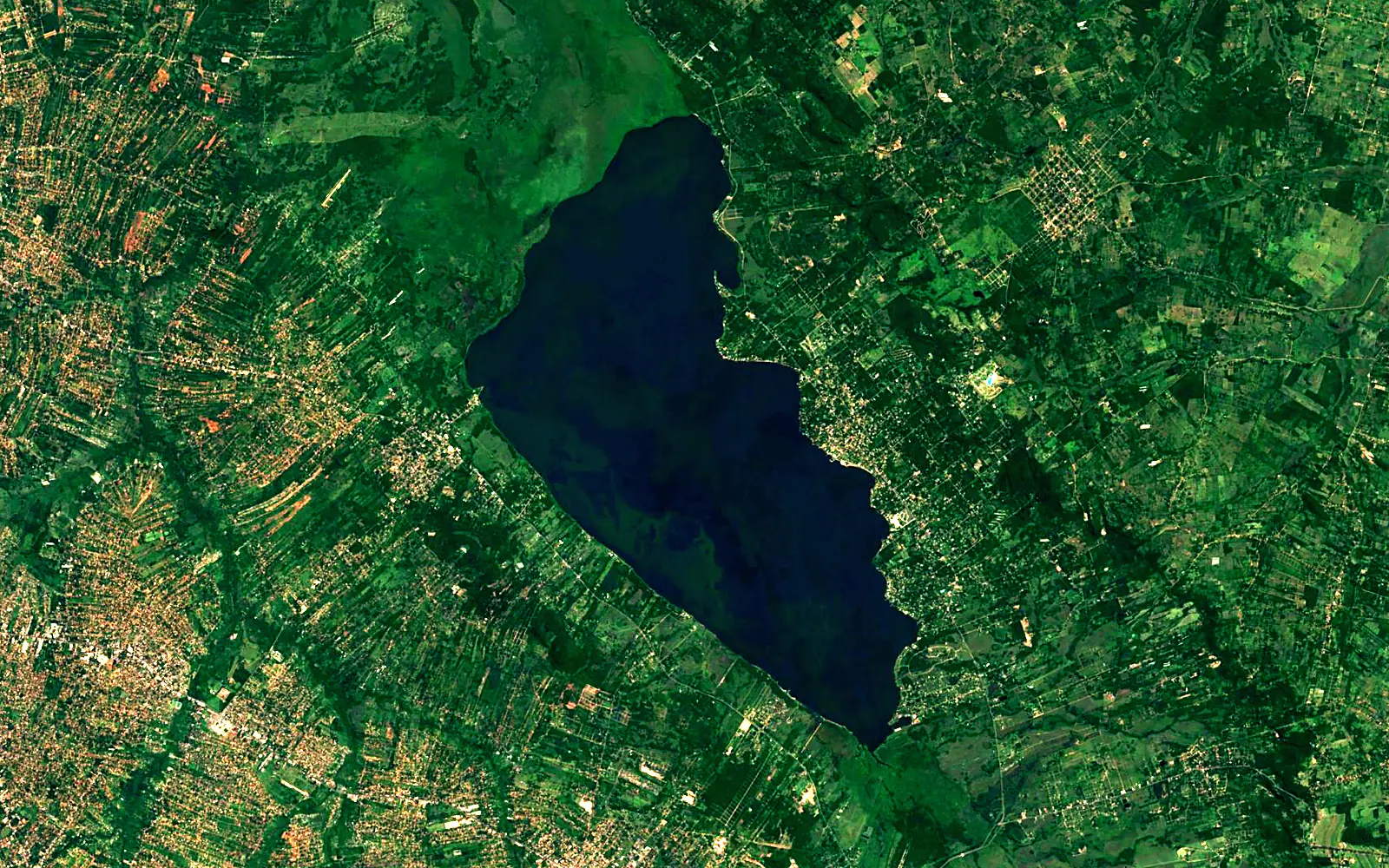 Ypacaraí Lake seen from space (Sentinel-2)